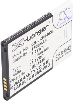 Accu geschikt voor LG P940 Prada 3.0, BL-44JR met 1700mAh