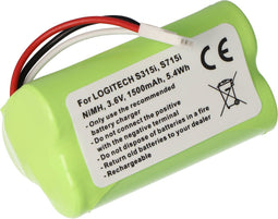 Accu geschikt voor LOGITECH S315i, S715i, NiMH, 3.6V, 1500mAh, 5.4Wh
