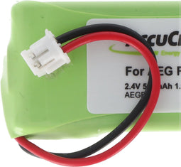 Accu geschikt voor Philips Monolith M9951B / 01 2,4 volt accu voor Monolith M9951B / 01, afgewerkte accu met kabel en stekker