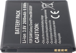 Accu geschikt voor Samsung Galaxy J3 2016, BG530CBU, EB-BG530BB, EB-BG530BBC, 2600mAh zonder NFC