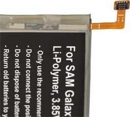 Accu geschikt voor Samsung Galaxy S10, Li-Polymer, 3.85V, 3000mAh, 11.6Wh, ingebouwd, zonder gereedschap