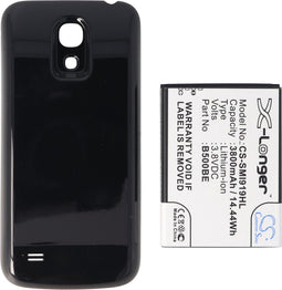Accu geschikt voor Samsung Galaxy S4 Mini, Li-ion, 3.8V, 3800mAh, 14.4Wh, met cover, zwart
