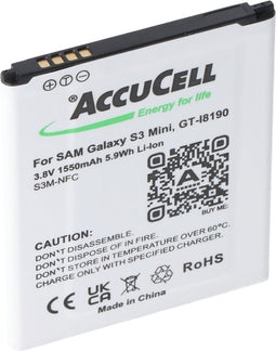 Accu geschikt voor Samsung mobiele telefoon Galaxy S III Mini, GT-I8190, EB-L1M7FLU met NFC