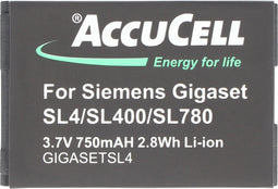 Accu geschikt voor Siemens Gigaset V30145-K1310K-X444, V30145-K1310-X445