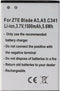 Accu geschikt voor ZTE Blade A3, A5, C341, Li-ion, 3.7V, 1500mAh, 5.6Wh