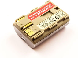 AccuCell-batterij geschikt voor Canon BP-511 batterij BP-508, BP-512 kleur zilver