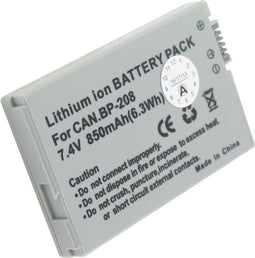 AccuCell-batterij geschikt voor Canon DC51-camcorder, 850 mAh