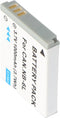 AccuCell-batterij geschikt voor Canon Powershot S90, NB-6L-batterij