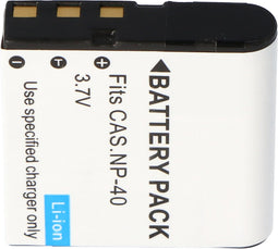 AccuCell-batterij geschikt voor Casio Exilim EX-Z30, Medion MD86910-batterij, afmetingen ca. 37,8 x 38,36 x 9,5 mm