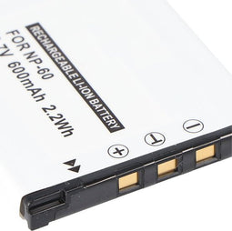 AccuCell-batterij geschikt voor Casio NP-60-batterij met max. 720mAh