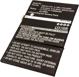 AccuCell-batterij geschikt voor de Apple iPad 4-batterij