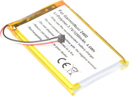 AccuCell-batterij geschikt voor de Garmin Nuvi 2460-batterij 361-00051-02