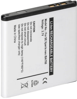 AccuCell-batterij geschikt voor de Xperia Neo-batterij BA700