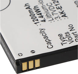 AccuCell-batterij geschikt voor Emporia TELME E1000, E1200, C121, AK-E