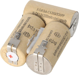 AccuCell-batterij geschikt voor handstofzuiger 3,6 volt FASTON 4,8 mm