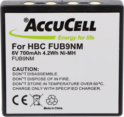 AccuCell-batterij geschikt voor HBC FUB9NM, BA209000, 209060, BA209061