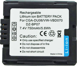 AccuCell-batterij geschikt voor Hitachi DZ-BP07S-batterij DZ-GX20
