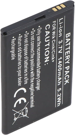 AccuCell-batterij geschikt voor mobiele telefoonbatterij Wiko Cink, Cink +