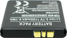 Accucell batterij geschikt voor Nokia 3250 batterij voor mobiele telefoon, 6233, 6280, 9300 met 1100mAh