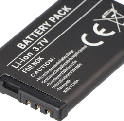 AccuCell-batterij geschikt voor Nokia 3720 classic batterij BL-5CT