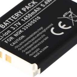 AccuCell-batterij geschikt voor Nokia 5510-batterij met 1450 mAh