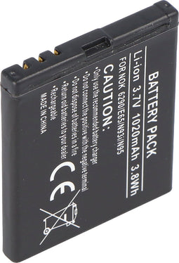 AccuCell-batterij geschikt voor Nokia 6290, BL-5F, 850mAh