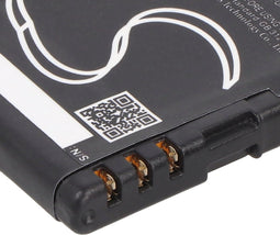 AccuCell-batterij geschikt voor Nokia 6500 classic, BL-6P, 700mAh