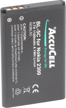 AccuCell-batterij geschikt voor Nokia 7610, BL-5C, 800mAh