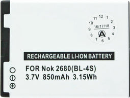 AccuCell-batterij geschikt voor Nokia 7610 Supernova, BL-4S-batterij