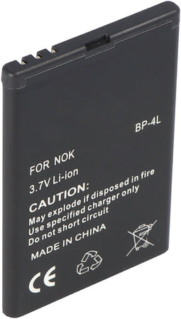 AccuCell-batterij geschikt voor Nokia E63 Communicator, BP-4L 1100mAh