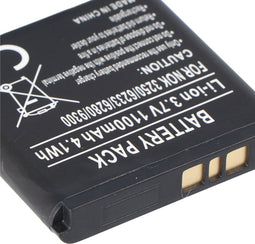 AccuCell-batterij geschikt voor Nokia N73, BP-6M, 550mAh