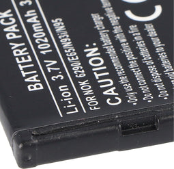 AccuCell-batterij geschikt voor Nokia N93i, BL-5F, 850mAh