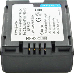 AccuCell-batterij geschikt voor Panasonic CGA-DU06, CGA-DU07 batterij