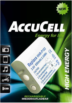 AccuCell-batterij geschikt voor Panasonic HHR-P103, GP T357, NT70AAAH X 3