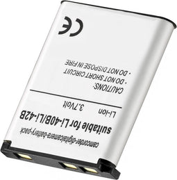 AccuCell-batterij geschikt voor Pentax-batterij D-Li63, Optio M30, T30