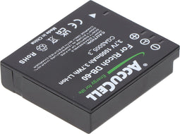 AccuCell-batterij geschikt voor Ricoh DB-60, DB-65, Caplio R3, R30, GR