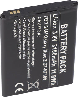 AccuCell-batterij geschikt voor Samsung Galaxy Note II, Galaxy Note 2, GT-N7100, EB595675LU