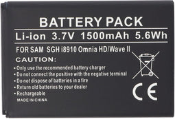 AccuCell-batterij geschikt voor Samsung SGH-i8910, EB504465VUCSTD, GT-I6410HKAVD2