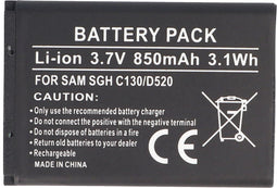 AccuCell-batterij geschikt voor Samsung SGH-X150, BST3108BEC / STD