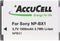 AccuCell-batterij geschikt voor SONY NP-BX1, Cyber-shot DSC-RX100, geen originele batterij