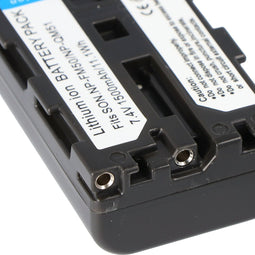 AccuCell-batterij geschikt voor Sony NP-FM30-batterij