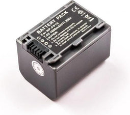 AccuCell-batterij geschikt voor Sony NP-FP70, NP-FP71 donkergrijs