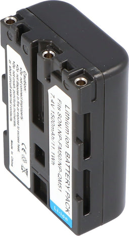 AccuCell-batterij geschikt voor Sony NP-QM50, NP-QM51