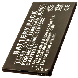 AccuCell battery suitable for Nokia Lumia 810 battery 822, Nokia battery BP-4W