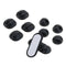 AccuCell cable management - cable clips, cable holder - set of 10 black