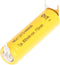 AccuCell Flat Top NiCd-batterij 1,2 V 600 mAh / AA soldeertag 3-voudige print + / - geschikt voor noodstroomtoepassingen