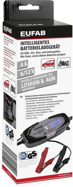 Acculader - 4 A - 6 / 12 Volt
