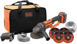 Accuslijpmachine - BLACK & DECKER - BCG720M1A5-QW - 18 V + 5 Schijven + 1 4 Ah Batterij