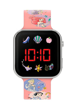 Accutime - LED Watch Disney Princess - Kinderhorloge Met LED Display Voor Datum en Tijd - Roze