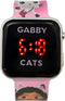 Accutime - LED Watch Gabby's Dollhouse - Kinderhorloge Met LED Display Voor Datum en Tijd - Roze